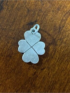 Sterling Silver Four-Leaf Clover Charm Pendant